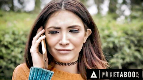 Jane Wilde on phone looking distressed in Pure Taboo wedding drama scene