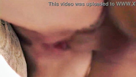 Jassie James in seductive fishnet lingerie, teasing deep anal play