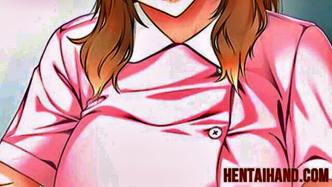 Pregnant hentai nurse in tight pink uniform, curvy stepmom fantasy