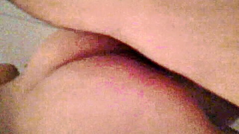 Closeup of young Latina teen's spread ass showing tight pink pussy and asshole