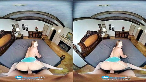 Penelope Kay big tits brunette doggy style fuck with plumber VR POV