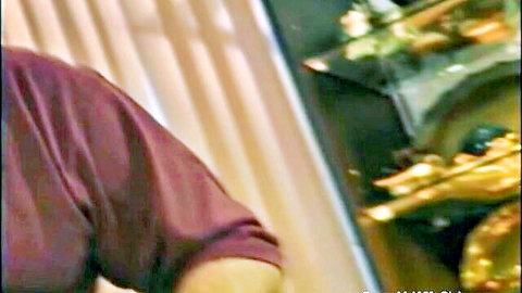 Swinger wife in maroon top teases for interracial BBC anal in Screw My Wife Club