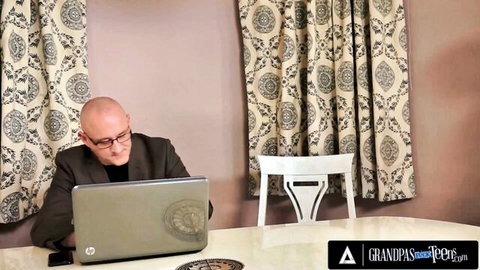 Gina Gerson gets lesson from elder guy in GrandpasFuckTeens scene