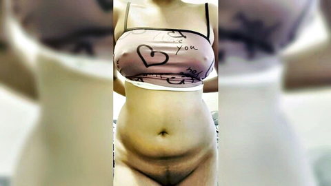 Horny Indian girl in sexy nightwear with big nipples exposing curves