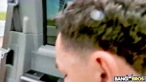 Peter Green in wild public car adventure with busty Ashley Adams