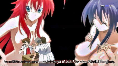 Nude Rias Gremory and Akeno Himejima from High School DxD S2 Ep4