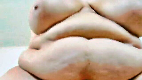 Princess Lissa BBW nude close-up of massive tits and belly