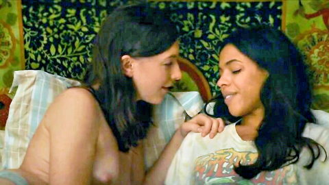 Alexia Chardard and Louise Chevillotte nude lesbian tits in À mon seul désir 2022