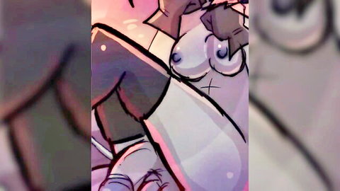 Shy teen lamia rides futanari dick for anal birthday fun