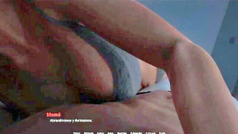 Busty blonde neighbor in gray bra groped by lover in cuckold scene