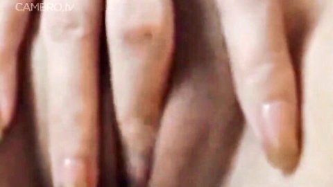 UrMistress Asian cam girl fingering pussy close-up
