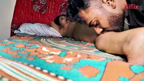 Desi stepmom nude in passionate morning embrace with stepson