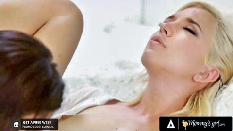 Reagan Foxx seduces her blonde stepdaughter in intimate lesbian encounter