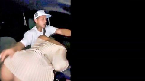 Amateur street pickup turns into intense car blowjob