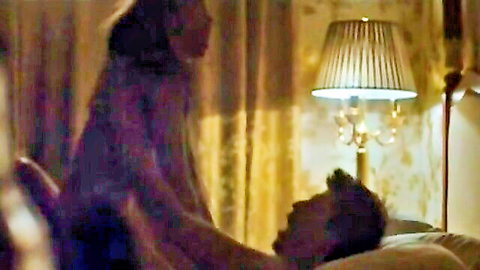 Irina Vinogradova and Ekaterina Arkharova in hotel threesome with cowgirl action