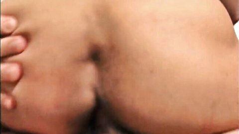 Mature granny's plump ass gripped during intense anal penetration