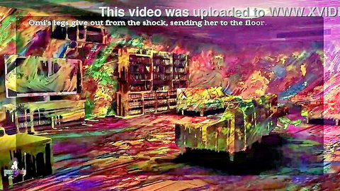 Anime girl collapses from shock in erotic horror scene from Song of Saya