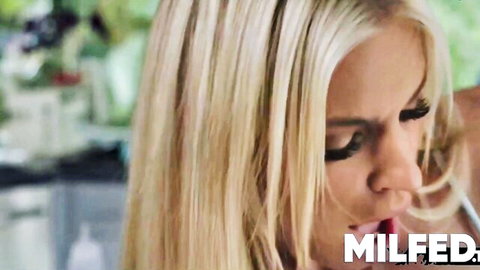 Blonde MILF stepmom in law enjoys deep banging pleasure
