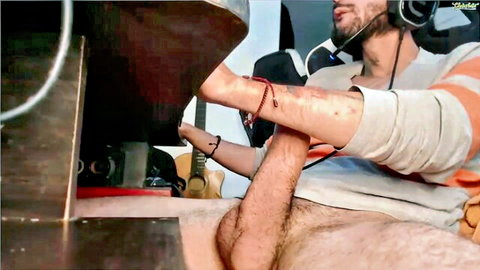 Colombian man with big dick exposing himself in vehicle