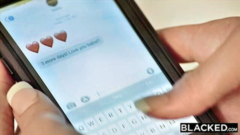 Bride's cold feet text tease before cheating with BBC in Blacked