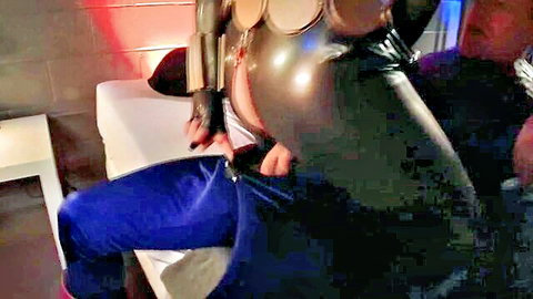 Phoenix Marie in shiny latex superhero suit riding cock in Avengers XXX