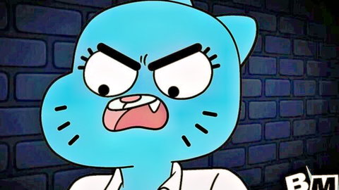 Angry Nicole Watterson in white shirt, lesbian porn parody thumbnail