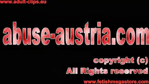 Abuse Austria adult fetish website logo with copyright watermarks on black background