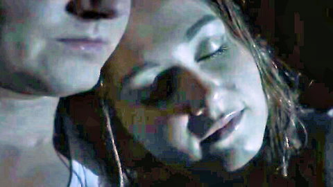 Marta Mos topless intimate close-up with male partner, Martyna Kliszewska nude scene
