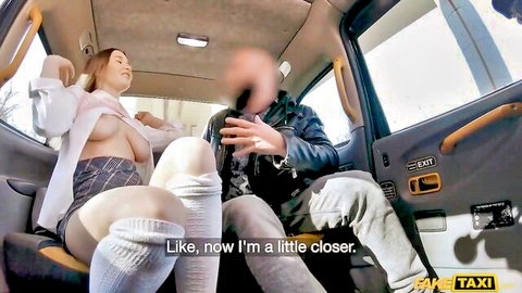Amalia Davis exposes tits and no panties in steamy Fake Taxi scene