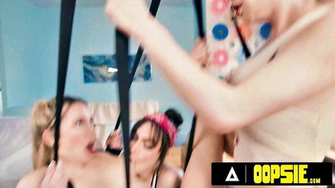 Khloe Kapri, Rana Katana & Angellica Fine in playful lesbian threesome tease