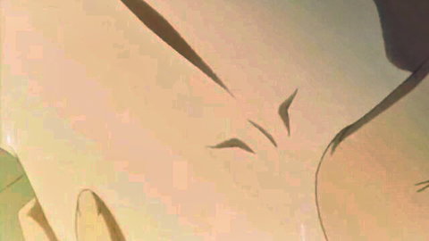 Muscular anime hunk with huge cock pounds pale twink's tight ass in gay anal sex.