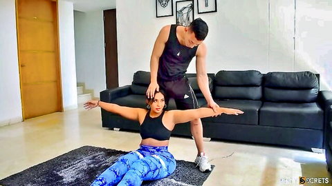 Leyla Johnson Colombian big booty workout with trainer
