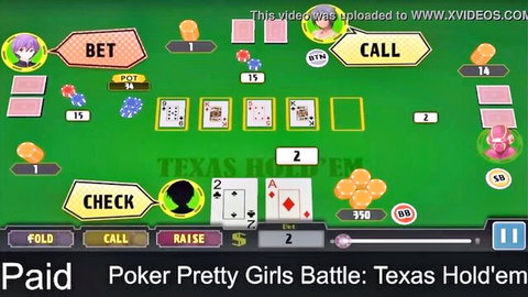 Sexy anime girls play steamy Texas Hold'em poker for erotic stakes