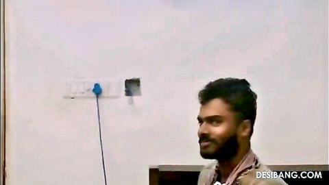 Desi man with beard smirking seductively in amateur video thumbnail
