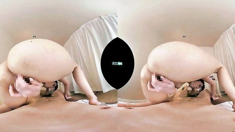 Horny Asian spinner in flexible ass-up pose nude