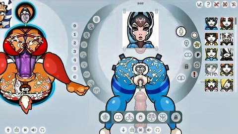 Animated Toph from Avatar in glory hole deepthroat with bukkake creampie