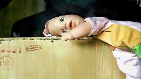 Lady Poison Ivy buttcrushing toy doll in fetish video thumbnail