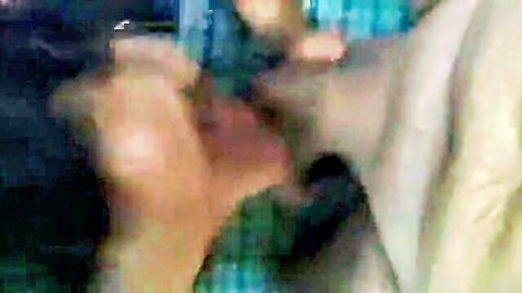 Amateur closeup of man thrusting cock into wet pussy gripping thighs