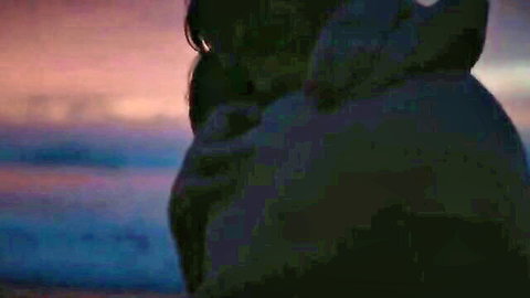 Odessa Young nude tits in romantic embrace sex scene from The Narrow Road to the Deep North TV series