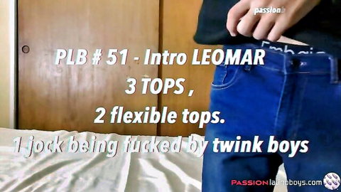 Leoomar intro: 3 tops fuck jock with 2 flexible twinks boys