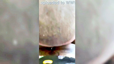 Close-up black woman taut ass anal with white stepson taboo
