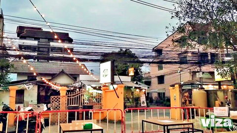 Thai street scene intro to busty girl's masturbation and bathroom sex vlog