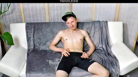 Olle Lindman shirtless webcam jerk off casting
