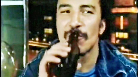 Randy Andy drinking beer in bar, vintage Danish hardcore scene