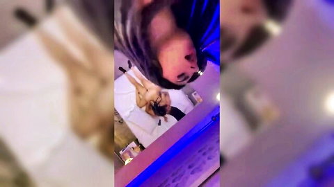 Overhead view of naked Italian woman in passionate missionary sex with man