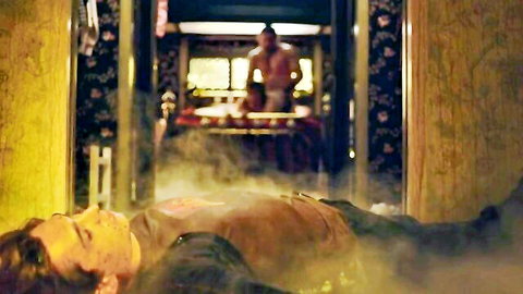 Sydney Sweeney in dramatic Euphoria s02e02 scene, lying bloodied on floor