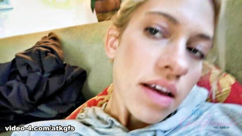 Skinny blonde in casual POV girlfriend video thumbnail