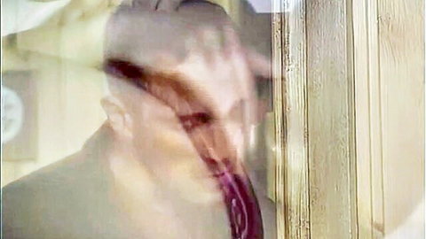 Dora Venter Shameless Family Italian voyeur tease, suited man peering in
