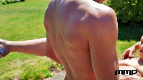 Christina Santes & Laura Red in outdoor threesome with Nico Vega