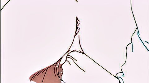 Bishoujo Miruku-chan with huge breasts and seductive pose in anime style